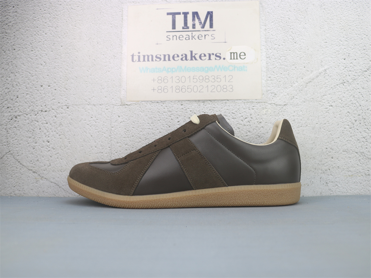 Maison Margiela Replica dark brown Leather-Suede